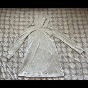 Gap Cowl-Neck Swing Sweatshirt Sweater Dress Heather Grey S493703-01 Sz XS